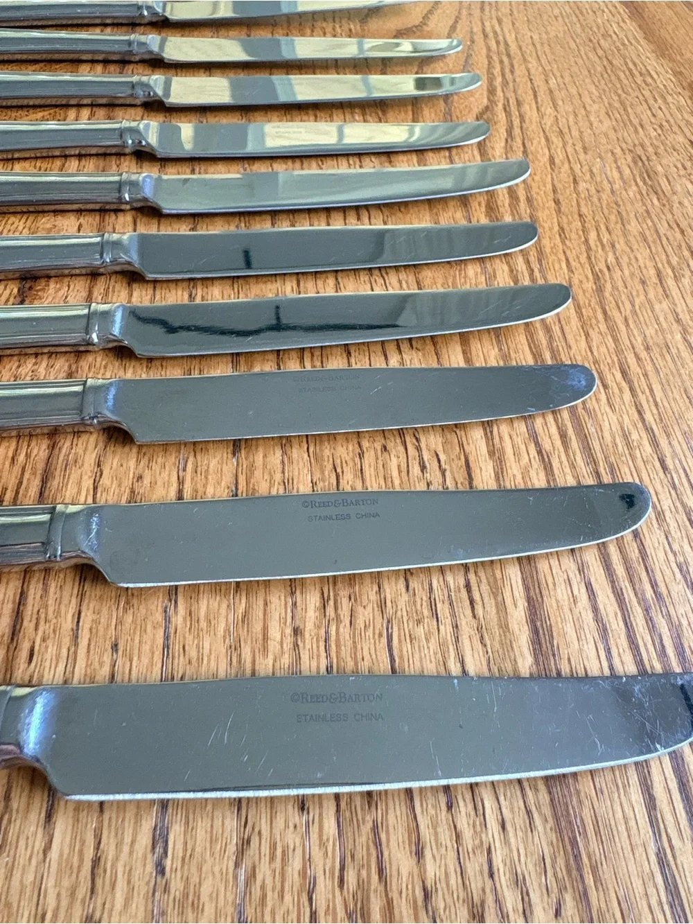 Reed & Barton Tarbor Stainless Steel Dinner Knife Set of 11